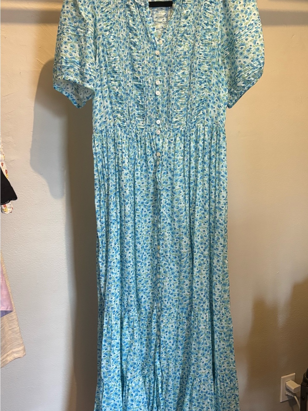 Doen Haleigh Dress in Blue Daisy Fields
